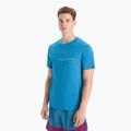 Tricou termic pentru bărbați Icebreaker Tech Lite II Cadence Paths albastru IB0A56N87341