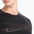 Bărbați Icebreaker 200 Oasis Crewe Ski Stripes tricou termic negru 4