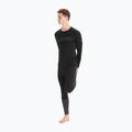 Bărbați Icebreaker 200 Oasis Crewe Ski Stripes tricou termic negru 2