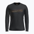Bărbați Icebreaker 200 Oasis Crewe Ski Stripes tricou termic negru 6