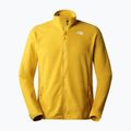 Hanorac fleece pentru bărbați The North Face 100 Glacier FZ galben NF0A5IHQH9D1