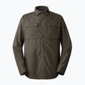 Tricou turistic pentru bărbați The North Face Sequoia LS verde NF0A4T1821L1