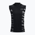 Tricou de baschet cu glugă pentru bărbați Under Armour  Baseline Tank Hoodie 002 negru 1370240-002-LG