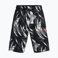 Pantaloni scurți de baschet pentru bărbați Under Armour Baseline 10'' Prnt 002 negru-roșii 1370221-002-LG
