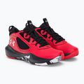 Under Armour GS Lockdown 6 pantofi de baschet pentru copii roșu 3025617 4