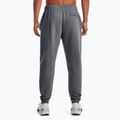 Pantaloni de antrenament pentru bărbați Under Armour Essential Fleece Joggers pitch gray medium heather/white 3