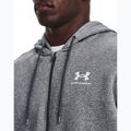 Bărbați Under Armour Essential Fleece Fleece Full Zip Hood Training Sweatshirt Gri 1373881 4