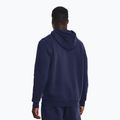 Bluză pentru bărbați Under Armour Essential Fleece Hoodie midnight navy/white 3