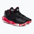 Încălțăminte de baschet pentru bărbați Under Armour Jet '21 002 negru-roșie 3024260-002 5