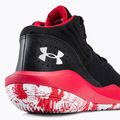 Încălțăminte de baschet pentru bărbați Under Armour Jet '21 002 negru-roșie 3024260-002 8