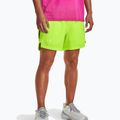 Pantaloni scurți de alergare pentru bărbați Under Armour Launch Sw 5'' verde 1361492-369