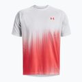 Under Armour Tech Fade tricou de antrenament pentru bărbați roșu și alb 1377053 3