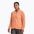 Tricou de antrenament pentru femei Under Armour Rival Terry FZ Hoodie portocaliu 1369853-868