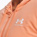 Tricou de antrenament pentru femei Under Armour Rival Terry FZ Hoodie portocaliu 1369853-868 3