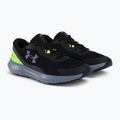 Under Armour Surge 3 pantofi de alergare pentru bărbați negru-verde 3024883 4