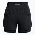 Pantaloni scurți de alergare pentru femei Under Armour Launch Pro 2IN1 black / black / reflective 7