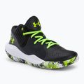 Under Armour GS Jet '21 pantofi de baschet pentru copii negru-verde 3024794