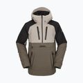 Jachetă de snowboard pentru bărbați Volcom Brighton Pullover maro/negru G0652315