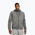 Bluză de antrenament pentru bărbați Nike Therma Fit Full-Zip charcoal heather/dark smoke grey/black