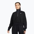 Bluză pentru femei Nike Sportswear Phoenix Fleece 1/2 Zip Cropped black/sail
