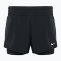 Pantaloni scurți de alergare pentru femei Nike One Dri-FIT 2IN1 black / reflective silver