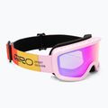 Ochelari de schi pentru copii Giro Chico 2.0 Jr light pink blocks/amber pink