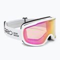 Ochleari de schi Giro Cruz white stacked/amber pink