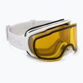 Ochelari de schi pentru femei Giro Moxie white stacked/amber gold/yellow