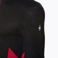 Bluză termică pentru bărbați Smartwool Merino Sport 1/4 Zip black/rythmic red 3