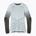 Bluză termică pentru femei Smartwool Intraknit Thermal Merino Base Layer Pattern Crew aqua