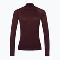 Bluză termică damă Smartwool Thermal Merino Rib Turtleneck black cherry heather