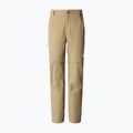 Pantaloni de trekking pentru femei The North Face Exploration Conv Reg Reg Straight bej NF0A7Z97PLX1
