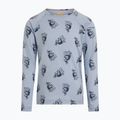Bluză termoactivă pentru copii Icebreaker Merino 200 Oasis Crewe Bear Tour Zinc Blue/Aop