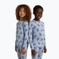 Bluză termoactivă pentru copii Icebreaker Merino 200 Oasis Crewe Bear Tour Zinc Blue/Aop 2