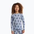 Bluză termoactivă pentru copii Icebreaker Merino 200 Oasis Crewe Bear Tour Zinc Blue/Aop 4