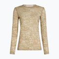 Longsleeve pentru femei icebreaker Merino 200 Oasis Crewe Moss Bloom cumin/undyed/aop 7
