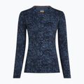 Longsleeve pentru femei icebreaker Merino 200 Oasis Crewe Moss Bloom navy/dawn/aop 7