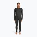 Bluză termoactivă pentru femei Icebreaker Merino 260 Tech Vertex Crewe Black/Snow 2