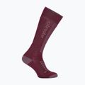 Șosete de schi pentru femei Icebreaker Merino Ski+ Ultralight OTC berry/grey plum/zinc blue 2