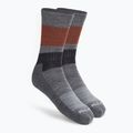 Smartwool Everyday Blocked Stripe Crew șosete de trekking gri SW001940052