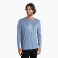 Bărbați Icebreaker Tech Lite II Tee Skiing Yeti kyanite tricou termic de schi pentru bărbați