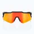 Ochelari de soare 100% Speedcraft XS soft tact black/hiper red multilayer mirror 2