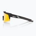 Ochelari de soare 100% Speedcraft XS soft tact black/hiper red multilayer mirror 3