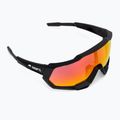 Ochelari de ciclism 100% Speedtrap soft tact negru/roșu cu oglindă multistrat 60012-00004 2