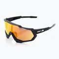 Ochelari de ciclism 100% Speedtrap soft tact negru/roșu cu oglindă multistrat 60012-00004 7