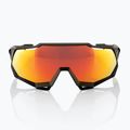 Ochelari de ciclism 100% Speedtrap soft tact negru/roșu cu oglindă multistrat 60012-00004 8