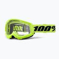 Ochelari de ciclism 100% Strata 2 neon yellow/clear