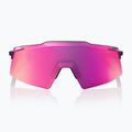 Ochelari de soare 100% Aerocraft gloss purple chrome/purple mirror 4