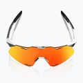 Ochelari de soare 100% Hypercraft black chrome/hiper red mirror 4