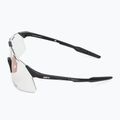 Ochelari de soare 100% Hypercraft gloss black/photochromic purple mirror 4